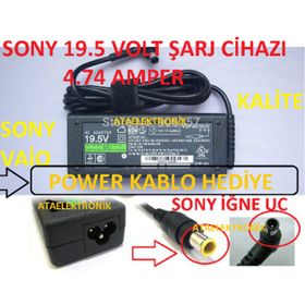 Sony Vaio TPM VGN-BX760 19.5V 4.74A Uyumlu Notebook Adaptör