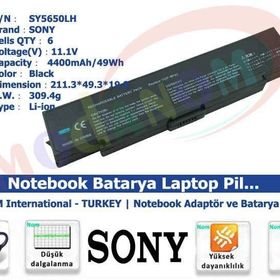 Sony Vaio VGN-FJ270P-B VGN-FJ270P-BK1 Uyumlu Notebook Batarya