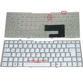 Sony Vaio VGNFW4 Beyaz Klavye