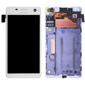 Sony Xperia C4 Dokunmatik Beyaz Çıtalı Lcd Ekran