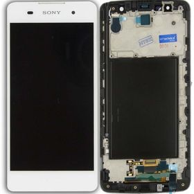 Sony Xperia E5 Dokunmatik Beyaz Çıtalı Lcd Ekran