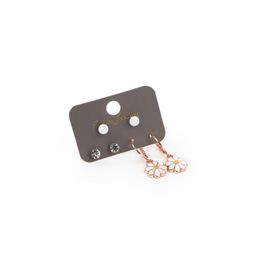 Soobepark Papatya Tasarım Çoklu Rose Gold Renk Küpe