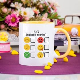 Soppigo Bugün Nasıl Hissediyorsun Emoji Sarı Kupa