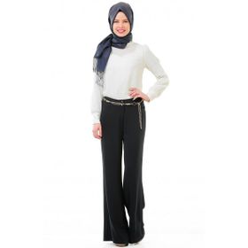 Soralline 1678 Lacivert Abiye Bol Kadın Pantolon