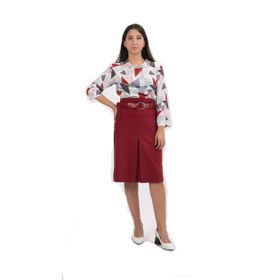 Soralline 722 Bordo Kadın Etek