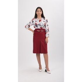 Soralline 722 Bordo Kadın Etek