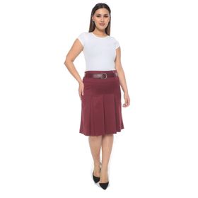 Soralline 724 Bordo Kadın Etek