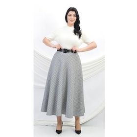 Soralline 779 Siyah Kadın Etek