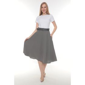 Soralline 780 Baharlık Kloş Gri Kadın Etek