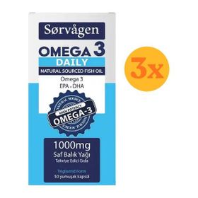 Sorvagen Omega 3 Daily 3x50 Kapsül Balık Yağı