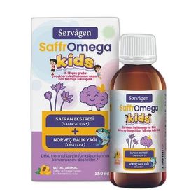Sorvagen Saffromega Kids Safran 150 ml Şurup Balık Yağı