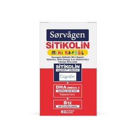 Sorvagen Sitikolin Mini Kapsül DHA Omega 3 ve B12 Takviye Edici Gıda 60 Kapsül