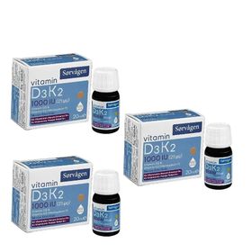Sorvagen Vitamin D3 K2 3x20 ml Damla