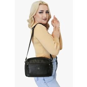 Sosela 67-7081 Nilo Siyah Kadın Çapraz Askılı Çanta
