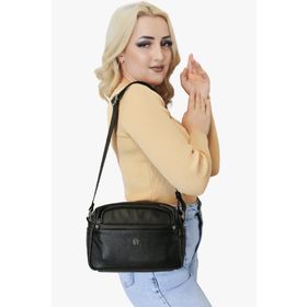 Sosela 67-7081 Nilo Siyah Kadın Çapraz Askılı Çanta