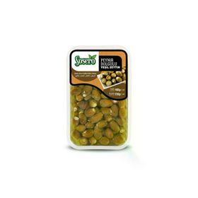 Sosero 1250 gr Tabak Peynir Dolgulu Yeşil Zeytin
