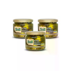 Sosero 290 gr Cam Kavanoz Peynir Dolgulu Jalapeno Biber