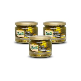Sosero 290 gr Cam Kavanoz Peynir Dolgulu Jalapeno Biber