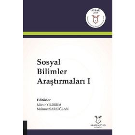 Sosyal Bilimler Araştırmaları 1 - Münir Yıldırım