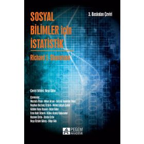 Sosyal Bilimler için İstatistik - Pegem Akademi Yayıncılık