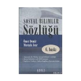 SOSYAL BILIMLER SÖZLÜĞÜ - ÖMER DEMIR; MUSTAFA ACAR