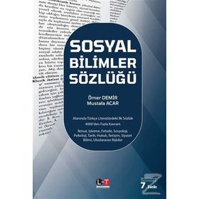 SOSYAL BILIMLER SÖZLÜĞÜ - ÖMER DEMIR; MUSTAFA ACAR