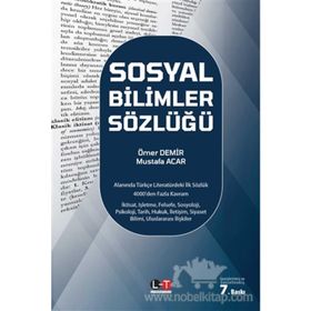 SOSYAL BILIMLER SÖZLÜĞÜ - ÖMER DEMIR; MUSTAFA ACAR