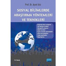 SOSYAL BILIMLERDE ARAŞTIRMA YÖNTEMLERI VE TEKNIKLERI - AYSEL AZIZ
