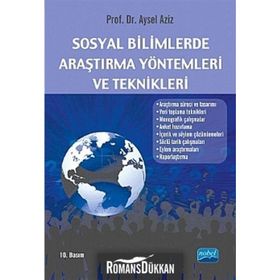 SOSYAL BILIMLERDE ARAŞTIRMA YÖNTEMLERI VE TEKNIKLERI - AYSEL AZIZ