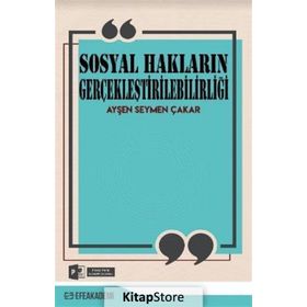 Sosyal Hakların Gerçekleştirilebilirliği - Ayşen Seymen Çakar