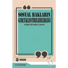 Sosyal Hakların Gerçekleştirilebilirliği - Ayşen Seymen Çakar