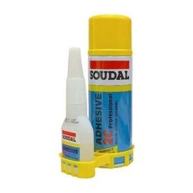 Soudal 2K 400 ml Aerosol+100 gr Şişe Aktivatörlü Hızlı Yapıştırıcı