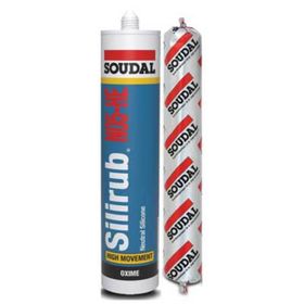 Soudal 300 ml Beyaz Silirub No 5 Nötr Dış Cephe Silikonu