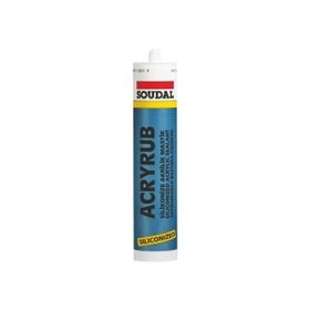 Soudal Acryrub 310 ml Antrasit Silikonize Mastik
