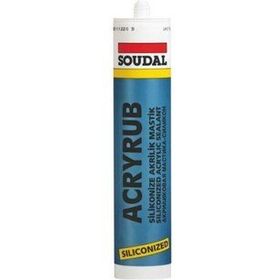Soudal Acryrub 310 ml Antrasit Silikonize Mastik