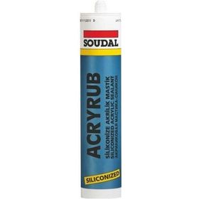 Soudal Acryrub 310 ml Antrasit Silikonize Mastik