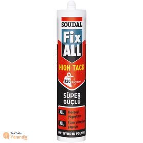 Soudal Beyaz 290 ml Fix All Korniş Yapıştırıcı Montaj Silikonu