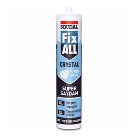 Soudal Fix 290 ml ALL Crystal Tam Şeffaf Süper Saydam Yapıştırıcı
