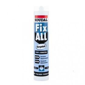 Soudal Fix 290 ml ALL Crystal Tam Şeffaf Süper Saydam Yapıştırıcı
