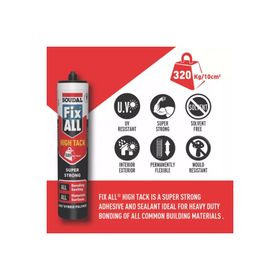Soudal Fix All High Tack Korniş Yapıştırıcı Beyaz Montaj Silikonu