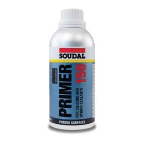 Soudal Primer 150 ml Sentetik Reçine Silikon ve 500 ml Hibrit Yüzey Hazırlayıcı