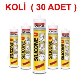 Soudal U 280 gr Şeffaf 30'lu Koli Silikon