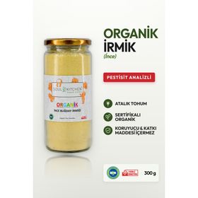 Soul Kitchen Organik Cam Kavanoz 300 gr İnce İrmik