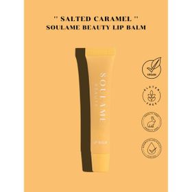 Soulame Beauty Lıp Balm-Ekstra Parlak Tuzlu Karamel Aromalı Dudak Parlatıcısı - Turuncu