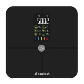 Soultech AT001S Bluetooth Özellikli Akıllı Siyah Vücut Analiz Baskülü