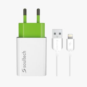 Soultech SC112B Comfort 2100 mAh Beyaz Iphone Seyahat Şarj Cihazı ve Kablo