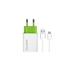 Soultech SC212B 2A Micro Comfort Fast Seyahat Şarjı Usb Kablo