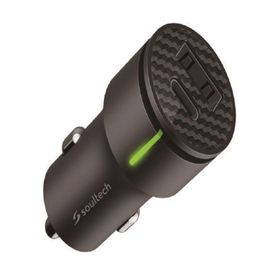 Soultech SS501S Usb-C 20W Usb-A 3.0A Siyah Hızlı Arac Şarjı