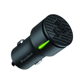 Soultech SS501S Usb-C 20W Usb-A 3.0A Siyah Hızlı Arac Şarjı