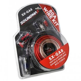 Soundmax SX-AWG8 8GA Vakumlu Oto Anfi Kablo Seti